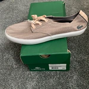Lacoste size 10 pink/grey tennis